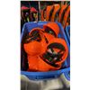 Image 2 : BLUE PLASTIC BIN OF ASSORTED CONSTRUCTION HELMETS *BIN INCLUDED*