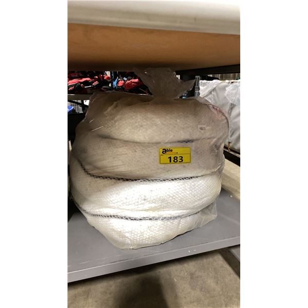 BAG OF COMMERCIAL WHITE SPILL RESPONSE TUBES