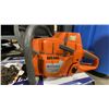 Image 3 : HUSQVARNA 390XP GAS POWERED CHAIN SAW WITH 39" BLADE, ASSORTED CHAINS, & HUSQVARNA POWER BOX HARD