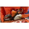 Image 2 : STIHL MS 170 GAS POWERED CHAIN SAW WITH ASSORTED CHAINS, & HARD PLASTIC TRANSPORT CASE