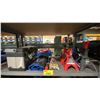 Image 1 : MASTERCRAFT TOOL SET, BILLY CLUB UNIVERSAL TIRE IRON, 4 ASSORTED 3 TON JACK STANDS, & TOOLBOX WITH