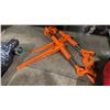 Image 4 : PAIR OF ORANGE INDUSTRIAL CHAIN BINDERS, & BLACK PROFESSIONAL MECHANICS CREEPER