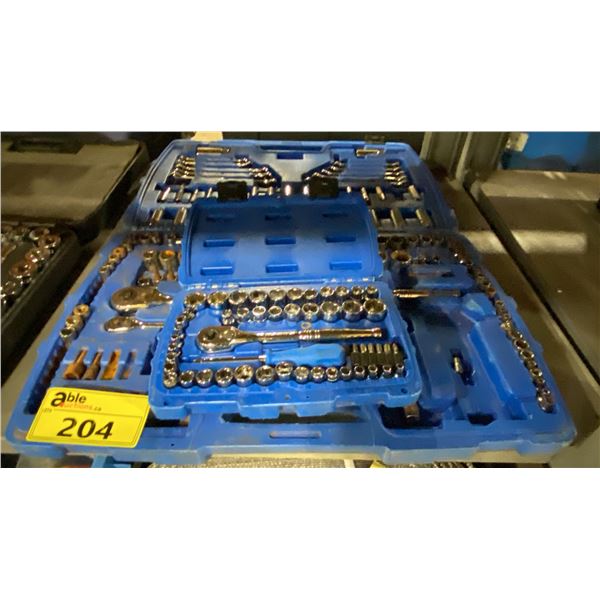 2 MULTI SOCKET SETS IN HARD TRANSPORT CASE *LARGE SET INCOMPLETE*