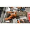 Image 3 : RIDGID CORDLESS CIRCULAR SAW WITH BATTERY, 2 RIDGID RECIPROCATING SAWS WITH BATTERIES, RIDGID ANGLE