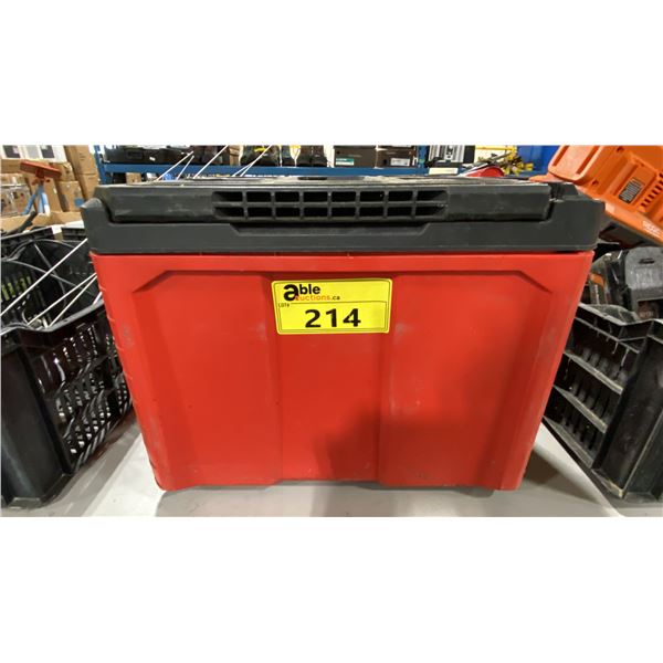 MILWAUKEE PACKOUT PORTABLE TOOL BOX WITH ASSORTED TOOL CONTENTS