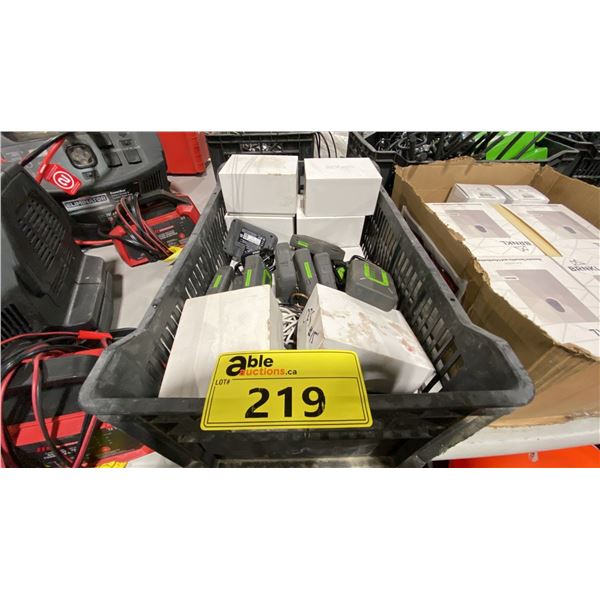 BIN OF ZOLEO ZL1000 COMMERCIAL CLIP ON SOS TRANSMITTERS *BIN INCLUDED*