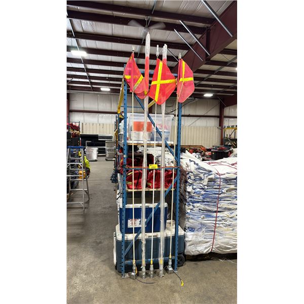 5 COMMERCIAL ILLUMINATED SAFETY FLAGS