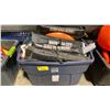 Image 1 : LARGE PLASTIC BIN OF BOAT FLOATS / BUMPERS, & SEI INDUSTRIES WATER BAGS *BIN INCLUDED*