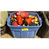 Image 1 : LARGE PLASTIC BIN OF RESCUE THROW BAGS *BIN INCLUDED*