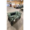 Image 2 : WOODS GREEN CANVAS FOLDING TRANSPORT WAGON WITH COVER