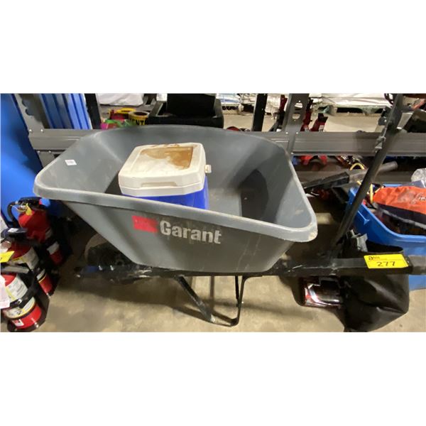 GARANT GREY PLASTIC WHEELBARROW & IGLOO 18 CAN PORTABLE COOLER