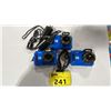 Image 1 : 3 BLUE KODAK 15M/50FT WATERPROOF DIGITAL CAMERAS WITH CHARGE CABLE & BATTERIES *NO SD CARDS*