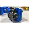 Image 4 : 3 BLUE KODAK 15M/50FT WATERPROOF DIGITAL CAMERAS WITH CHARGE CABLE & BATTERIES *NO SD CARDS*