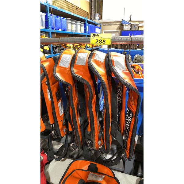 5 MUSTANG SURVIVAL ORANGE SIZE ADULT AUTOMATIC INFLATABLE LIFE JACKET CLASS 1