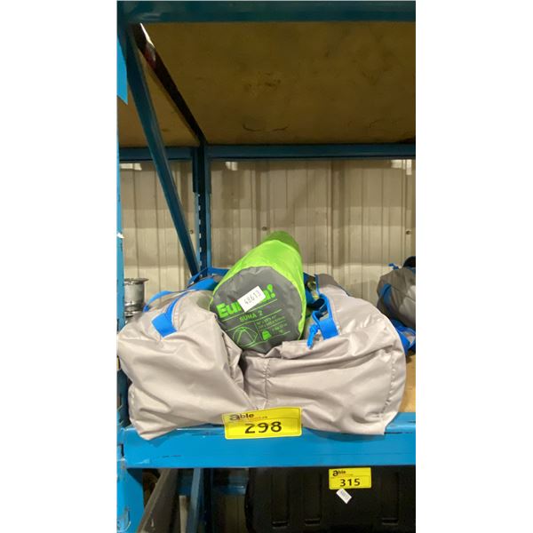 2 BASS PRO SHOP ECLIPSE PRIVACY SHELTERS IN SOFT TRANSPORT CASES & EUREKA SUMA 2 DOME TENT IN SOFT