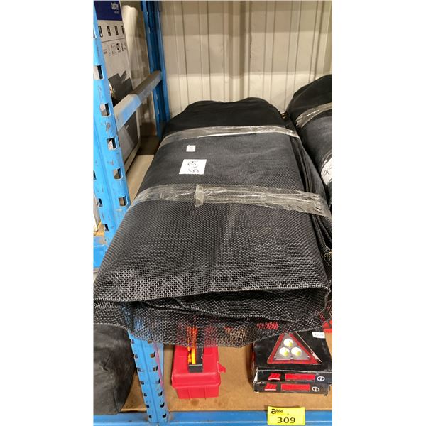 BLACK MESH COMMERCIAL 5' X 24' EVENT / CARGO COVER TARP