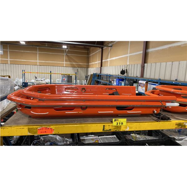 ORANGE PLASTIC / ALUMINUM 2 PCS PROFESSIONAL RESCUE MAN BASKET