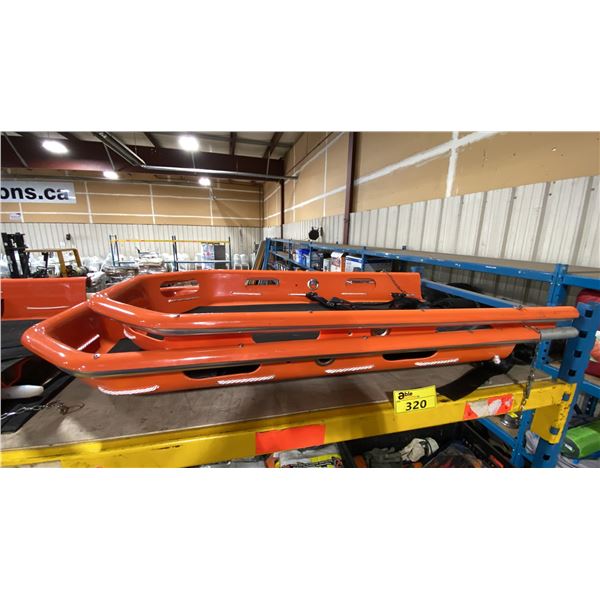 ORANGE PLASTIC / ALUMINUM 2 PCS PROFESSIONAL RESCUE MAN BASKET