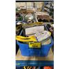 Image 1 : BLUE PLASTIC BIN OF INDUSTRIAL SLINGS / LIFTING STRAPS *BIN INCLUDED*