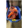 Image 1 : PLASTIC BIN OF ASSORTED INDUSTRIAL SAFETY HARD HATS *BIN INCLUDED*