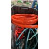 Image 4 : 2 PLASTIC BINS OF ASSORTED HOSES, BATTERIES, & HAND TOOLS *BINS INCLUDED*