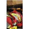 Image 2 : BOX OF REFLECTIVE INDUSTRIAL COVERALLS & CRATE OF REFLECTIVE SAFETY VEST *CRATE INCLUDED*