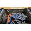 Image 2 : 4 PLASTIC BINS OF ASSORTED INDUSTRIAL LIFTING CHAINS / SLINGS *BINS INCLUDED*