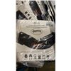Image 4 : 2 PLASTIC BINS OF COTTON BANDANAS, PROPELLER, WHEEL CHOCKS, & MISC ITEMS *BINS INCLUDED*