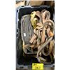 Image 2 : PLASTIC BIN OF INDUSTRIAL LIFTING SLINGS / STRAPS *BIN INCLUDED*