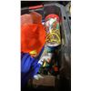 Image 3 : PLASTIC BIN OF INDUSTRIAL SAFETY GEAR, ROPE & WATER HOSE *BIN INCLUDED*