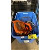 Image 1 : PLASTIC BIN OF INDUSTRIAL SAFETY LANDSCAPING HARD HATS *BIN INCLUDED*