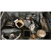 Image 2 : 2 PLASTIC BINS OF ASSORTED INDUSTRIAL TRAILER HITCH ITEMS, & RATCHET STRAPS *BINS INCLUDED*