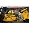 Image 3 : 2 PLASTIC BINS OF ASSORTED INDUSTRIAL TRAILER HITCH ITEMS, & RATCHET STRAPS *BINS INCLUDED*