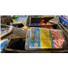 Image 5 : 2 PLASTIC BINS OF ASSORTED INDUSTRIAL HAND SAWS, TOW ROPE, & ELECTRIC AIR COMPRESSORS*BINS