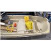 Image 4 : AMERICAN 12 SUNDOLPHIN GREEN / BEIGE 12' PLASTIC FORMED 2 PERSON 330 LBS CAPACITY ROW BOAT WITH