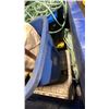 Image 3 : PALLET CRATE OF ASSORTED STRAPS, ROPE, TARPS, BINS, & MARKING FLAGS