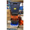 Image 1 : ASSORTED PLASTIC TRANSPORT BINS & CRATES *MUST TAKE ALL*