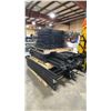Image 2 : 3 PALLETS OF BLACK METAL INDUSTRIAL 6'H X 6'W ADJUSTABLE PARTS RACKING WITH MESH DECKING INSERTS
