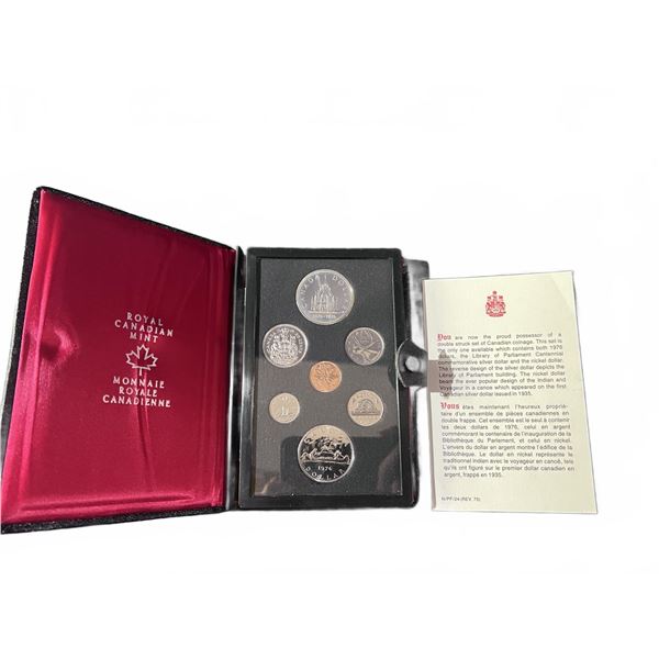 1976 Royal Canadian Mint Double Struck Proof Set with Case and COA