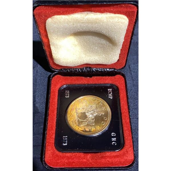 1973 RCMP Centennial Silver Dollar Coin in Case