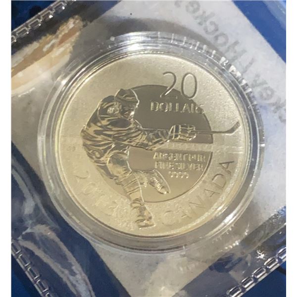 2013 $20 Canada Fine Silver Coin Hockey Theme, Royal Canadian Mint