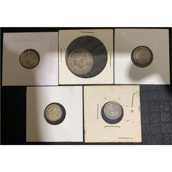World Coin Lot: 1912, 1920 Canada, UK Shilling, Venezuela 1954, 1943
