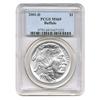 Image 1 : 2001-D SILVER BUFFALO COMMEMORATIVE DOLLAR-PCGS MS69