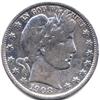 Image 1 : 1908 SILVER BARBER HALF DOLLAR-CIRC
