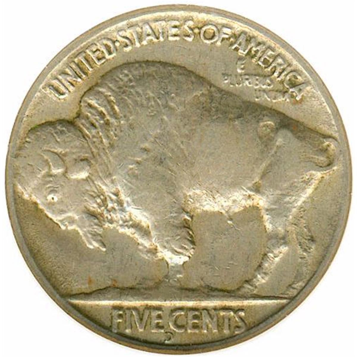 1937D RARE 3 LEGGED BUFFALO NICKELNICE XF+