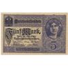 Image 1 : BETTER DATE 1917 GERMAN 5 MARK NOTE-CU+