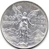 Image 1 : RARE 1921 MEXICO SILVER 2 PESOS-UNC