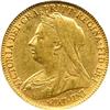 Image 1 : 1896 GREAT BRITIAN GOLD HALF SOVERIGN-UNC