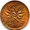 Image 2 : HIGH GRADE 1939 CANADA SMALL CENT-CH BU+RED