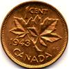 Image 2 : HIGH GRADE 1943 CANADA SMALL CENT-CH BU+RED